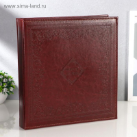 Фотоальбом на 500 фото 10х15 см "Узорный кант" кожзам,в коробке 5,5х34х32 см