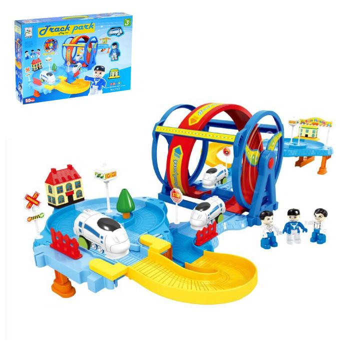 Железная дорога &laquo;Парк развлечений&raquo;, работает от батареек