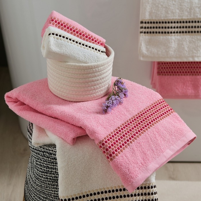 Полотенце махровое Love Life «Адажио» 70х140 см, розовый, 100% хл, 450 гр/м2 Полотенце махровое Love Life «Адажио» 70х140 см, розовый, 100% хл, 450 гр/м2