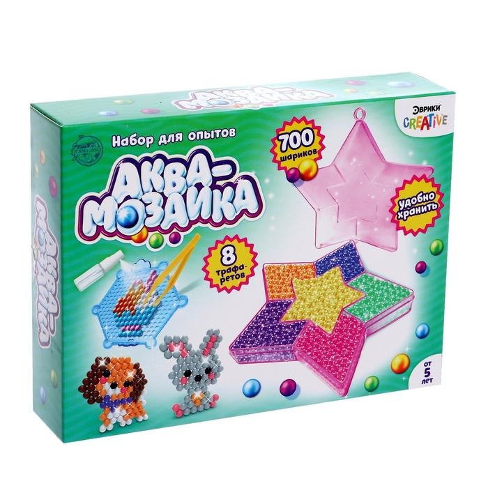 Аквамозаика &laquo;Звезда&raquo;, 8 карточек, 700 шариков