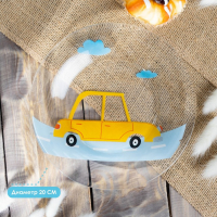 Набор детской посуды Доляна &laquo;Бип-бип&raquo;, 3 предмета: миска 450 мл, тарелка d=20 см, кружка 200 мл