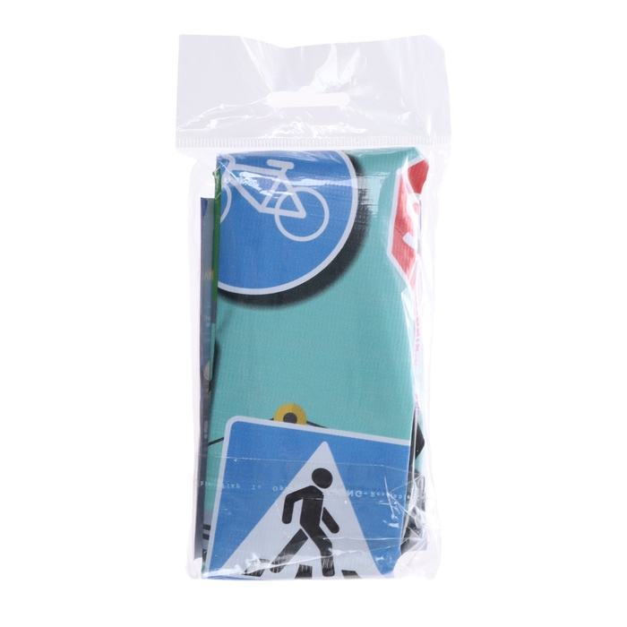 Накидка на сиденье автомобильное Cartage Дорожные знаки, ПВХ, 60х45 см, европодвес Накидка на сиденье автомобильное Cartage Дорожные знаки, ПВХ, 60х45 см, европодвес