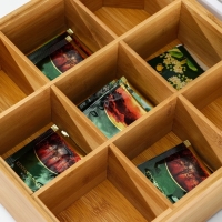 Органайзер для хранения, 30×30×10 см, бамбук Органайзер для хранения, 30×30×10 см, бамбук