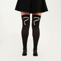 Карнавальный чулки &laquo;Кошечка&raquo;, цвет чёрный, р. М