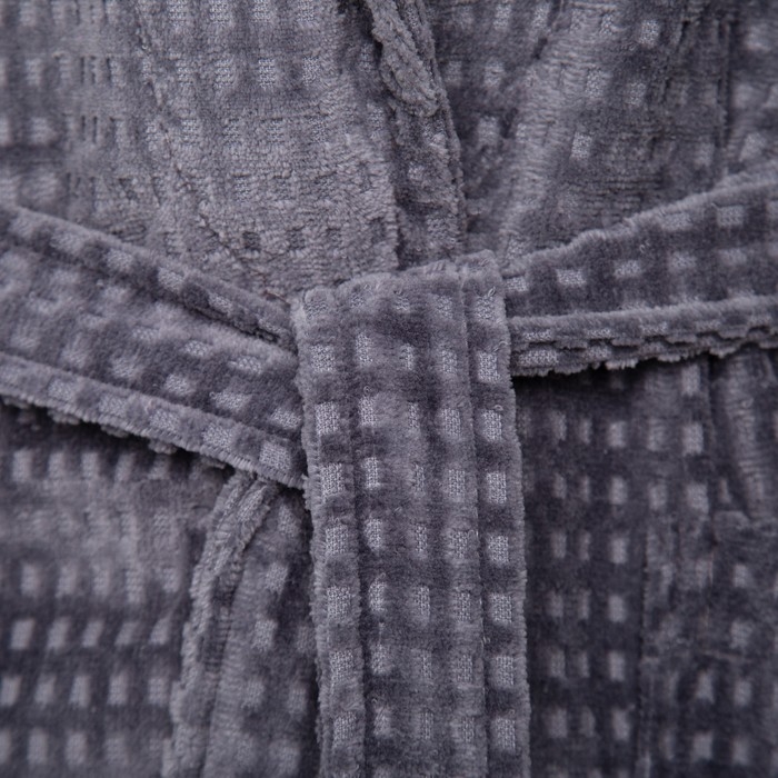 Халат махровый LoveLife "Comfort" цвет серый, размер 56-58 (L) 100% хлопок, 330 гр/м2