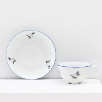 Чайный сервиз на 6 персон «Рококо. Гуси», 12 предметов: чашка 220 мл, блюдце d=15,5 см Чайный сервиз на 6 персон «Рококо. Гуси», 12 предметов: чашка 220 мл, блюдце d=15,5 см