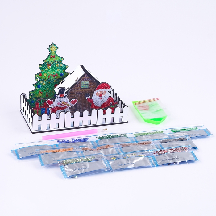 Алмазная вышивка «Новогодняя композиция» интерьерный декор Алмазная вышивка «Новогодняя композиция» интерьерный декор