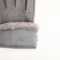 Перчатки женские, безразмерные, без утеплителя, цвет серый Перчатки женские, безразмерные, без утеплителя, цвет серый