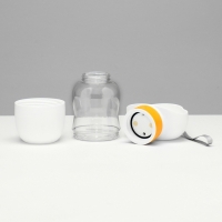 Поилка прогулочная 585 мл+контейнер для корма, жёлтая Поилка прогулочная 585 мл+контейнер для корма, жёлтая