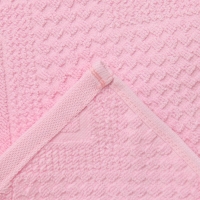 Полотенце махровое &laquo;Узор&raquo;, цвет пудровый, 70х130 см, хлопок, 450г/м