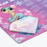 Новогодний магнит Календарь 2025 с блоком «Новый год: Впереди 365 дней счастья», 15 х 12 см, новогодняя серия Новогодний магнит Календарь 2025 с блоком «Новый год: Впереди 365 дней счастья», 15 х 12 см, новогодняя серия