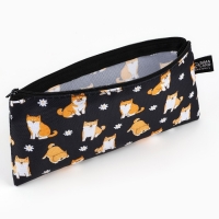 Пенал школьный текстильный &laquo;1 сентября: Сиба&raquo;, 20 х 8 см