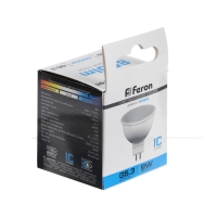 Лампа светодиодная FERON, (9W) 230V G5.3 6400K MR16, LB-560 Лампа светодиодная FERON, (9W) 230V G5.3 6400K MR16, LB-560