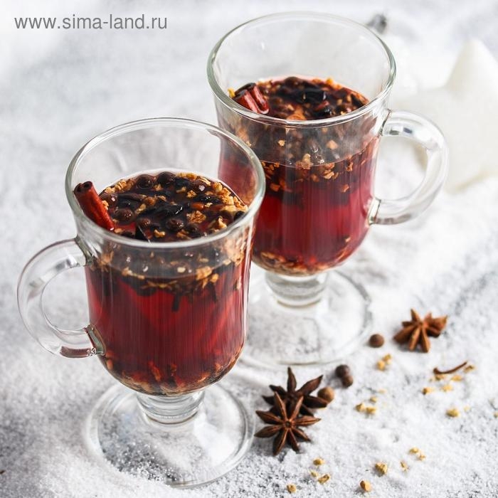 Подарочный набор для глинтвейна &laquo;Твоя улыбка&raquo;: специи 30 г, бокалы 250 мл, 2 шт.