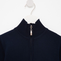 Кардиган для мальчика на молнии MINAKU цвет тёмно-синий, рост 98 Кардиган для мальчика на молнии MINAKU цвет тёмно-синий, рост 98