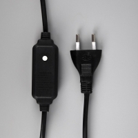 Светодиодная фигура &laquo;Снежинка&raquo;, 90 см, дюралайт, 280 LED, 220 В, мигание, свечение белое/синее