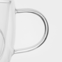 Кружка стеклянная с двойными стенками &laquo;Панда&raquo;, 300 мл