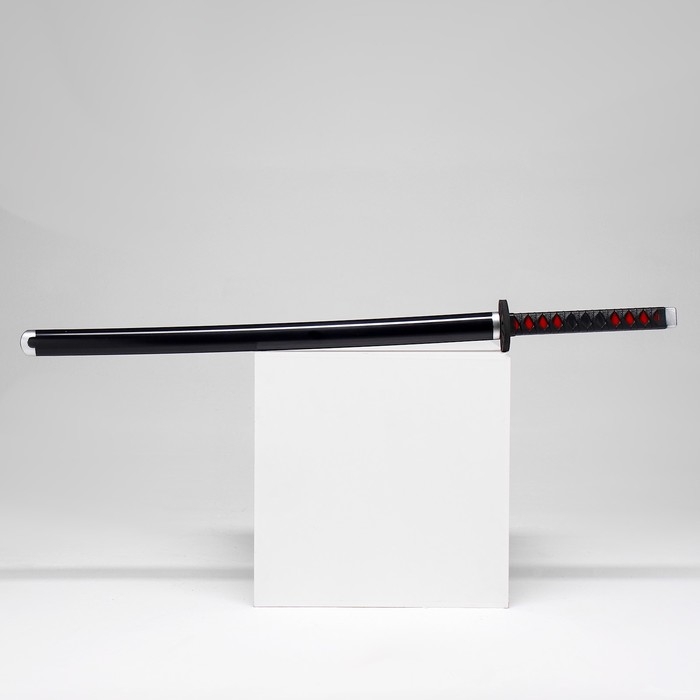 Сувенирное оружие "Катана Танзи" 102 см, черная, пенополистирол