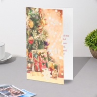 Открытка "Вошебного праздника в Новом году!" конгрев, тиснение, 12,5х19,5 см Открытка "Вошебного праздника в Новом году!" конгрев, тиснение, 12,5х19,5 см