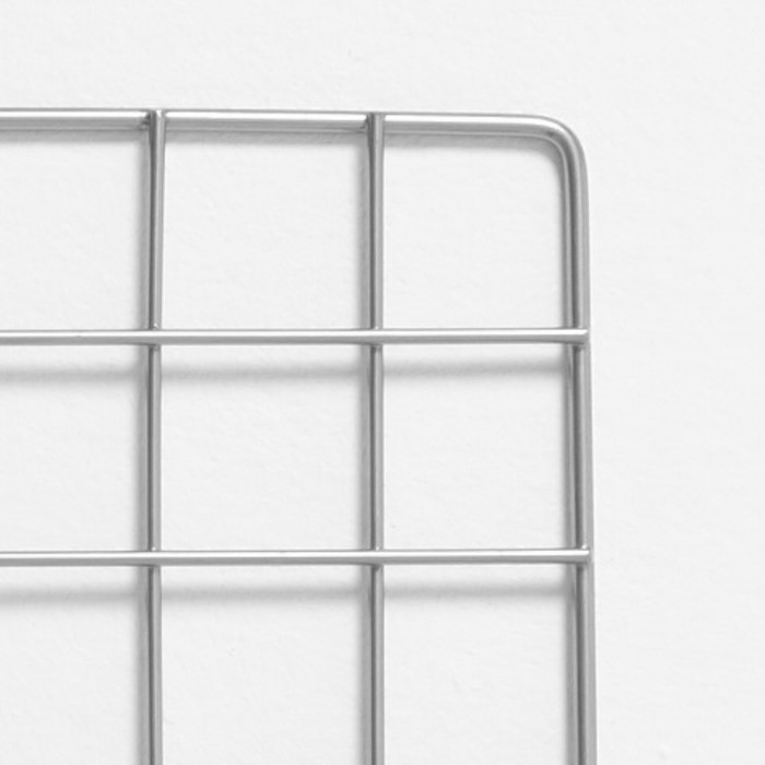 Сетка торговая 60&times;60см, окантовка 5 мм, пруток-3,5 мм, цвет хром (порошковое покрытие)