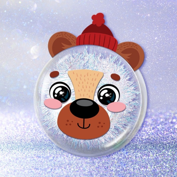 Ёлочный шар-персонаж &laquo;Новый год! Милый мишка&raquo;, новогодний набор для творчества