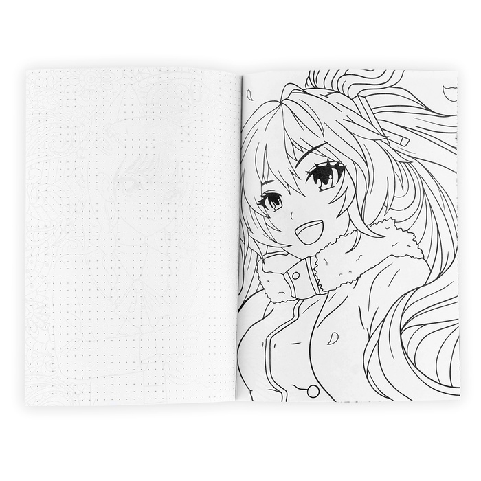 Смешбук с раскраской антистресс А5, 80 л &laquo;Манга&raquo;