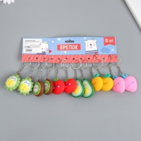 Брелок резина "Фруктик с рожицей" МИКС 5,7х4,3х2,5 см Брелок резина "Фруктик с рожицей" МИКС 5,7х4,3х2,5 см