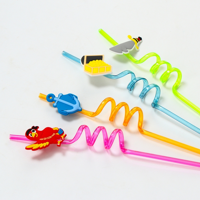 Трубочки для коктейля «Пиратская вечеринка», набор 4 шт. Трубочки для коктейля «Пиратская вечеринка», набор 4 шт.