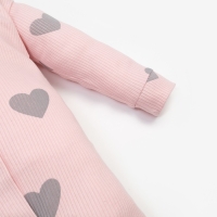 Комбинезон Крошка Я &laquo;Сердца&raquo;, рост 86-92 см, цвет розовый