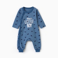 Комбинезон детский с открытыми ножками "Дино", цвет голубой, рост 80 Комбинезон детский с открытыми ножками "Дино", цвет голубой, рост 80