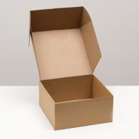 Коробка самосборная, крафт, бурая 26 х 25,5 х 15 см Коробка самосборная, крафт, бурая 26 х 25,5 х 15 см