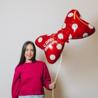 Воздушный шар фольгированный 24" «Для тебя», бант, с подложкой Воздушный шар фольгированный 24" «Для тебя», бант, с подложкой