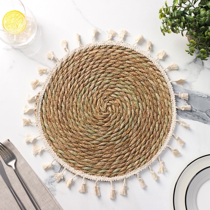 Салфетка сервировочная на стол Доляна «Фина», d=30 см Салфетка сервировочная на стол Доляна «Фина», d=30 см