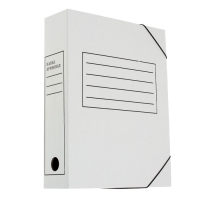 Папка архивная на резинках Calligrata, микрогофрокартон, 75 мм, белый, до 700 л Папка архивная на резинках Calligrata, микрогофрокартон, 75 мм, белый, до 700 л