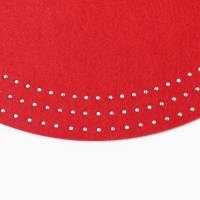 Салфетка сервировочная Доляна "Стиль", цв.красный, d 38 cm