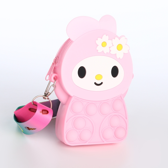 Сумка детская для девочки на молнии &laquo;Выбражулька&raquo;, pop it, цвет розовый