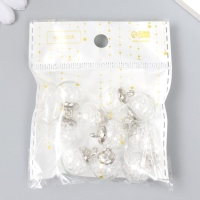 Подвеска декоративная для творчества стекло "Шар - камешки" прозрачная d=1,6 см набор 10 шт Подвеска декоративная для творчества стекло "Шар - камешки" прозрачная d=1,6 см набор 10 шт