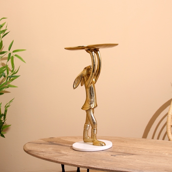 Блюдо Блюдо "Зайка" алюминий 24х38х48 см