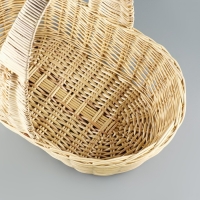 Корзина продуктовая, 52&times;31&times;14/45 см, ручное плетение, ива