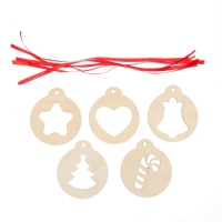 Набор для творчества &laquo;Роспись по дереву&raquo; 5 шт., с ленточкой