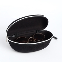 Футляр для очков на молнии, длина 17 см, цвет чёрный