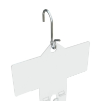 Крючок L= 3,8 см, толщина 2 мм, (набор 100 шт.), цвет хром Крючок L= 3,8 см, толщина 2 мм, (набор 100 шт.), цвет хром