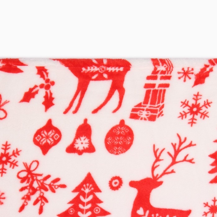 Плед LoveLife &laquo;Новогодний лес&raquo; 150х200 см,100% п/э, велсофт 280 гр/м2