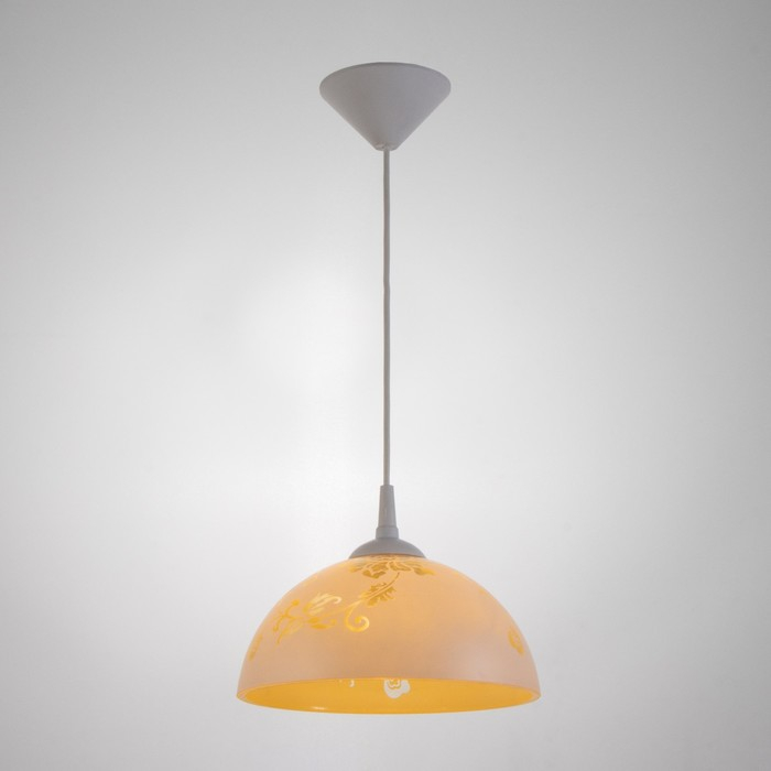 Светильник BayerLux  Колпак "Рочелл" 1 лампа E27 40Вт белый-шампань  д.250