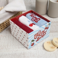 Набор махровых полотенец Cherry 30х30 см - 3 шт, 100% хлопок 340 г/м2 Набор махровых полотенец Cherry 30х30 см - 3 шт, 100% хлопок 340 г/м2