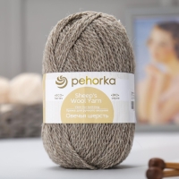 Пряжа "Овечья шерсть" 100% шерсть 200м/100гр (371-Натур.серый) Пряжа "Овечья шерсть" 100% шерсть 200м/100гр (371-Натур.серый)
