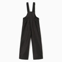 Полукомбинезон утеплённый для мальчиков, цвет чёрный, рост 140 см