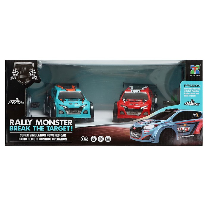 Набор машин радиоуправляемых &laquo;Ралли монстры&raquo;, 2 шт., масштаб 1:26, работают от батареек
