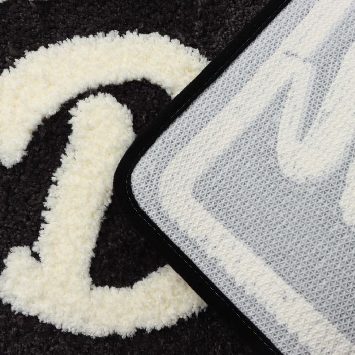 Коврик для ванной и туалета SAVANNA &laquo;Bath&raquo;, 50&times;80 см, цвет чёрный