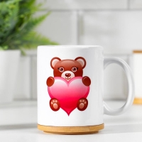 Кружка чайная керамическая "Любимая жена…" медведь Кружка чайная керамическая "Любимая жена…" медведь